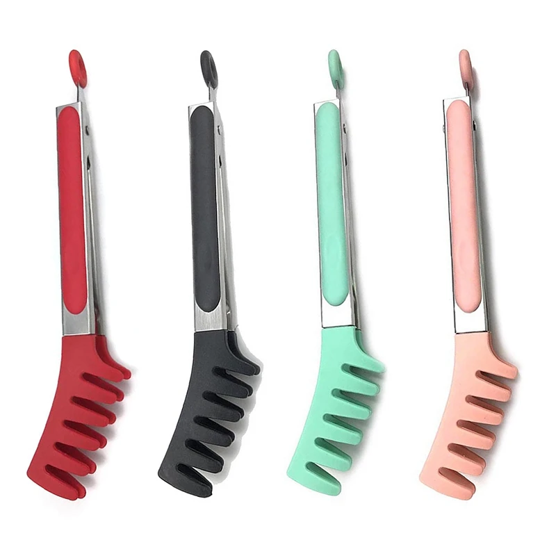 

Пищевые силиконовые щипцы для макаронных изделий, Нескользящие, Искусственные пищевые щипцы для лапши, кухонные инструменты, аксессуары дл...