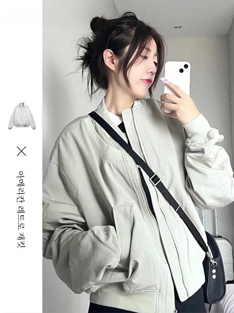 La Chebel Американская винтажная верхняя одежда Женская осенне-зимняя новая