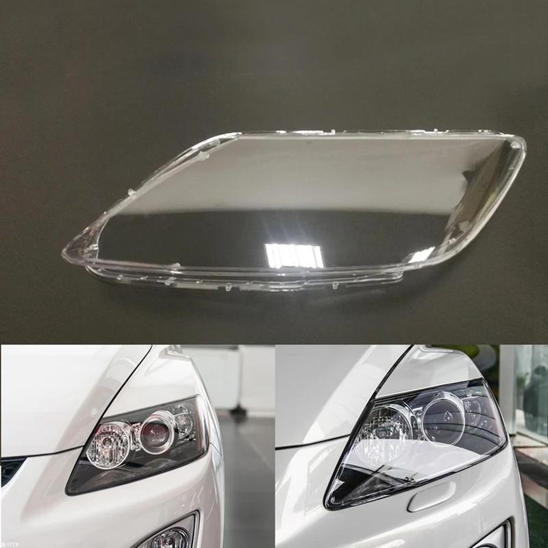 Левая и правая прозрачная крышка объектива фары сменная корпуса для Mazda CX7 CX-7