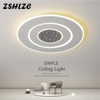 minimalist led ceiling lamp for living dining room bedroom study room white blue color surface mounted home ceiling light ac110v