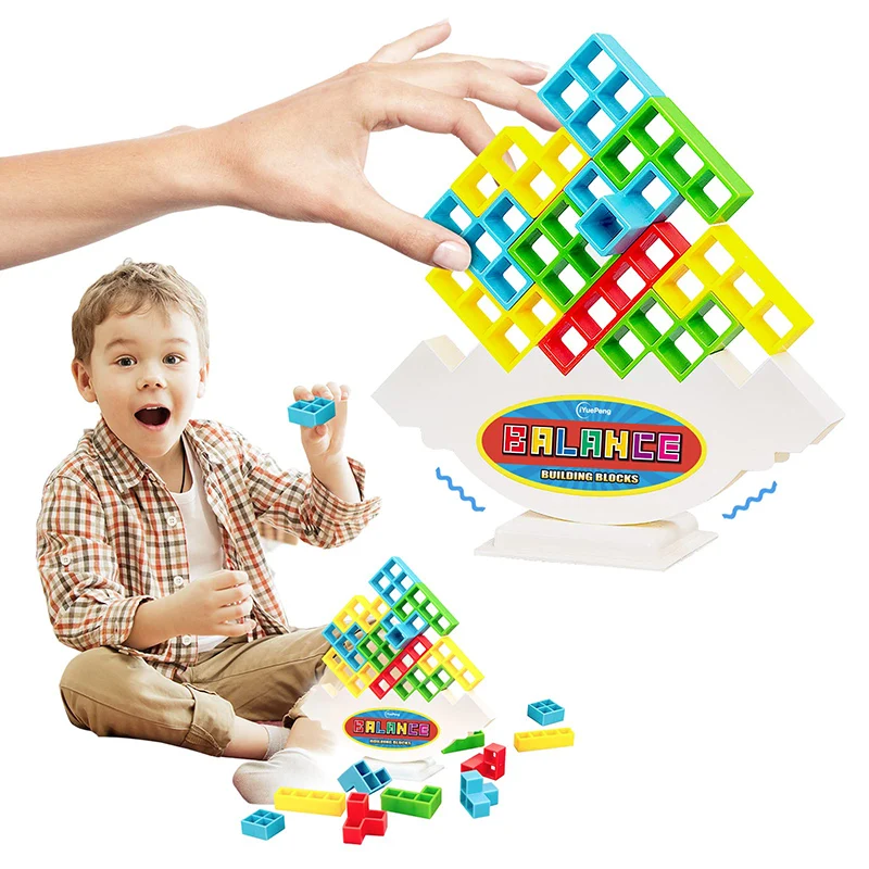 Rompecabezas 3D de bloques de equilibrio, juegos de mesa para niños y adultos, Torre educativa de equilibrio, juguetes apilables para juego familiar, fiesta de viaje