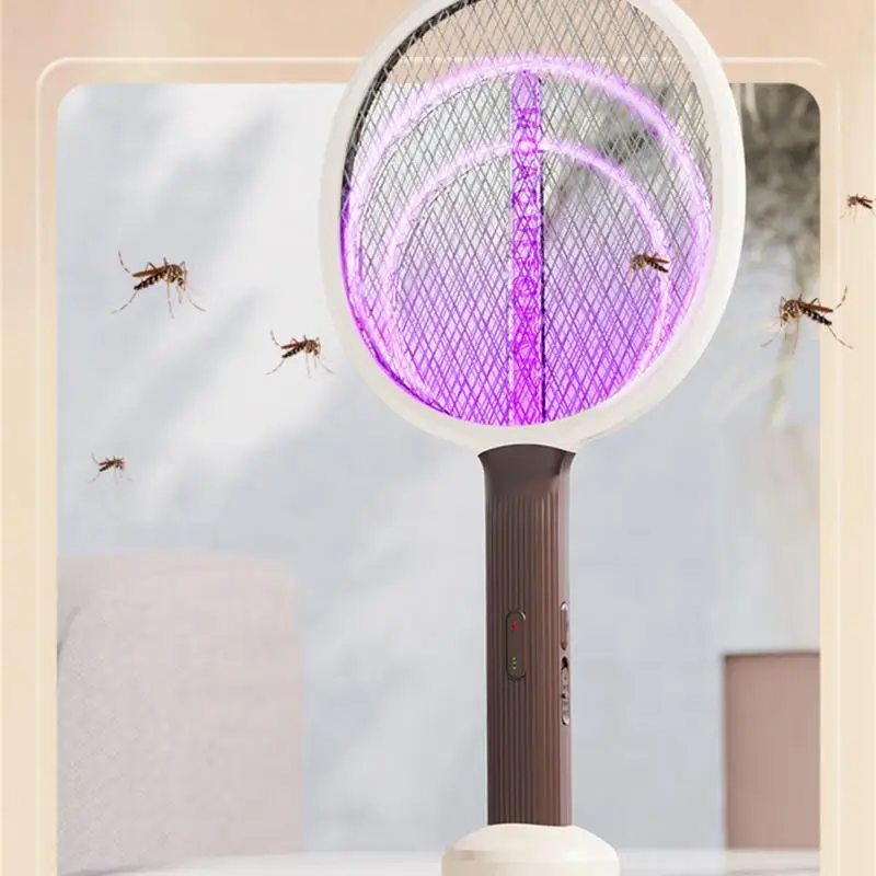 

Electric Fly Swatter Mosquito Racket USB Rechargeable Flies Swatter Protect Baby Sleep Kill Fly Bug Zappers Killer Trap Tools