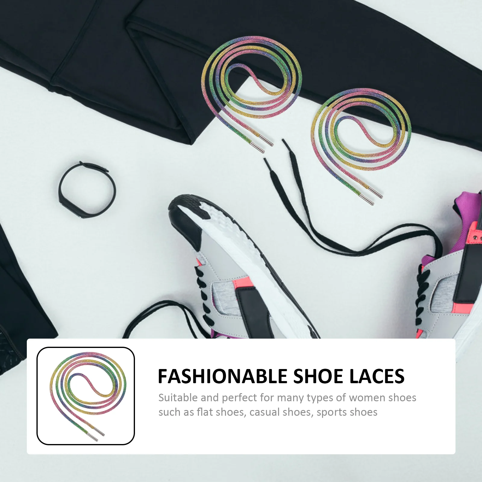 4 шт. женские спортивные штаны со стразами шнурки аксессуары для обуви