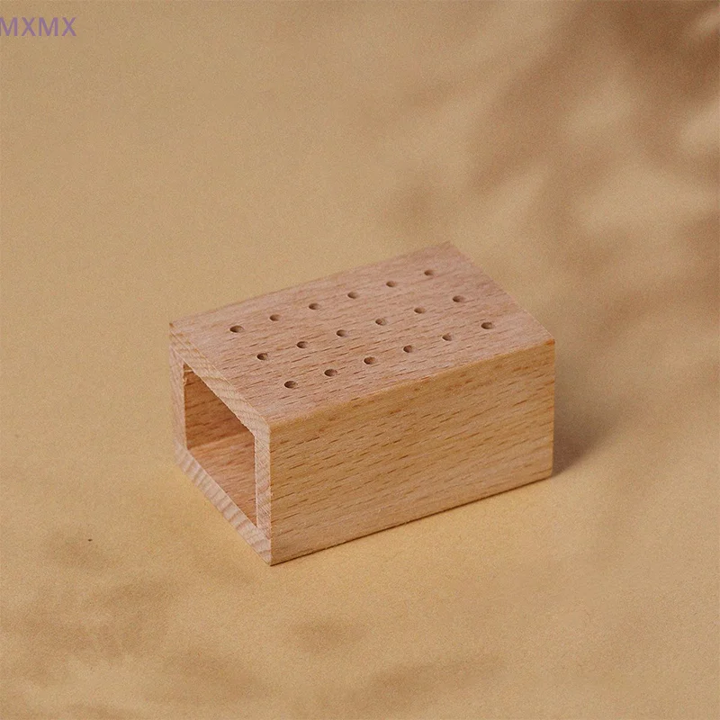 1 шт. 18 отверстий деревянный держатель для сверл ногтей подставка дисплея коробка