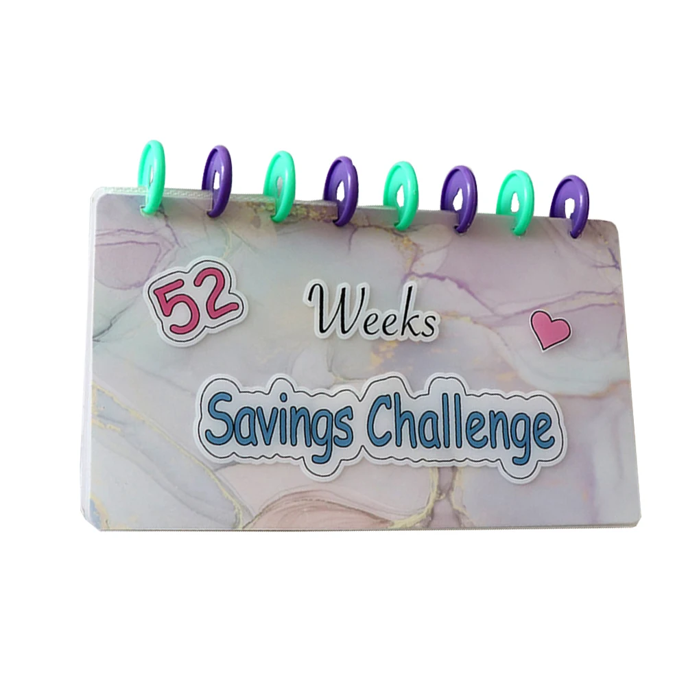 

52 Weeks Savings Challenge Reusable Savings Binder Cash Planner Budget Book 8 Hole With Cash Envelopes Money Binder For Saving