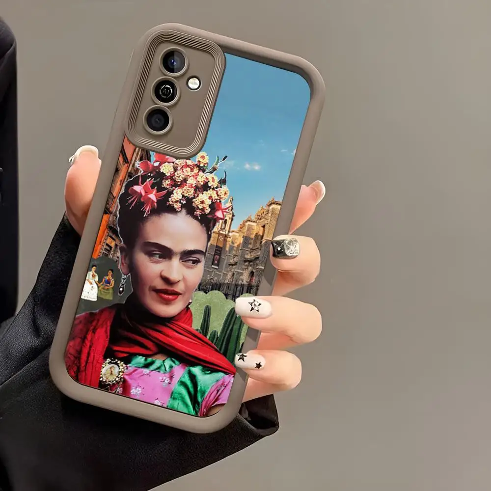 Чехол для телефона IS F-Frida-Kahlos Paintings MINISO с лестницей Samsung A13 12 33 5G S25 24 20 23 Plus Ultra5G