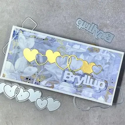 Фото Стакан свеча Bryllup сердце треугольник квадратный металлический пресс-формы Скрапбукинг Дневник Декор тиснение Сделай Сам поздравительная открытка 2024 Новинка №4