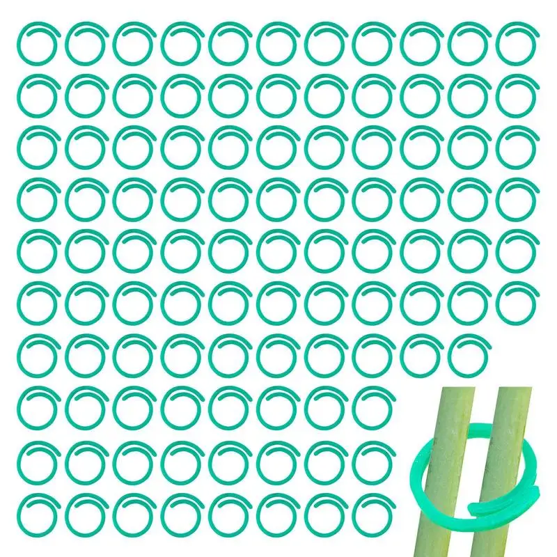 

Plant Twist Clip 100pcs Garden Plant Support Clips Vegetables Tomato Vine Flower Clips Plant Locks For Securing Plants