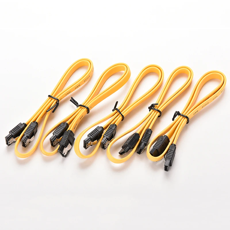 2 шт. 40 см серийный ATA SATA 3 RAID кабель для жестких дисков сигнальный желтый красный