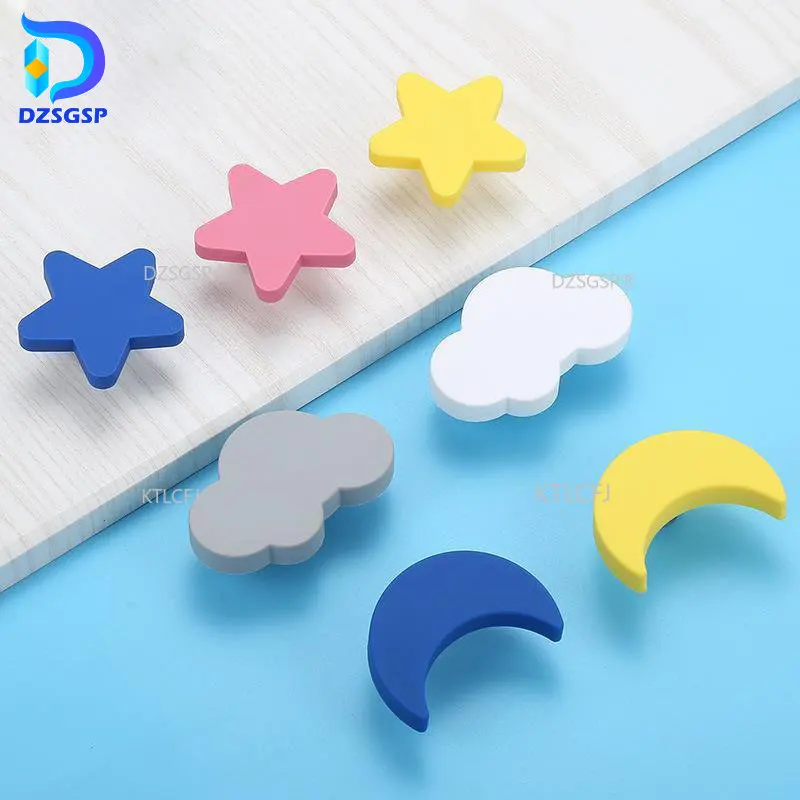 

Moon Star Cartoon Furniture Handles Children Room Knobs Handles Cloud Door Knob Kids Drawer Cabinet Pulls for kids