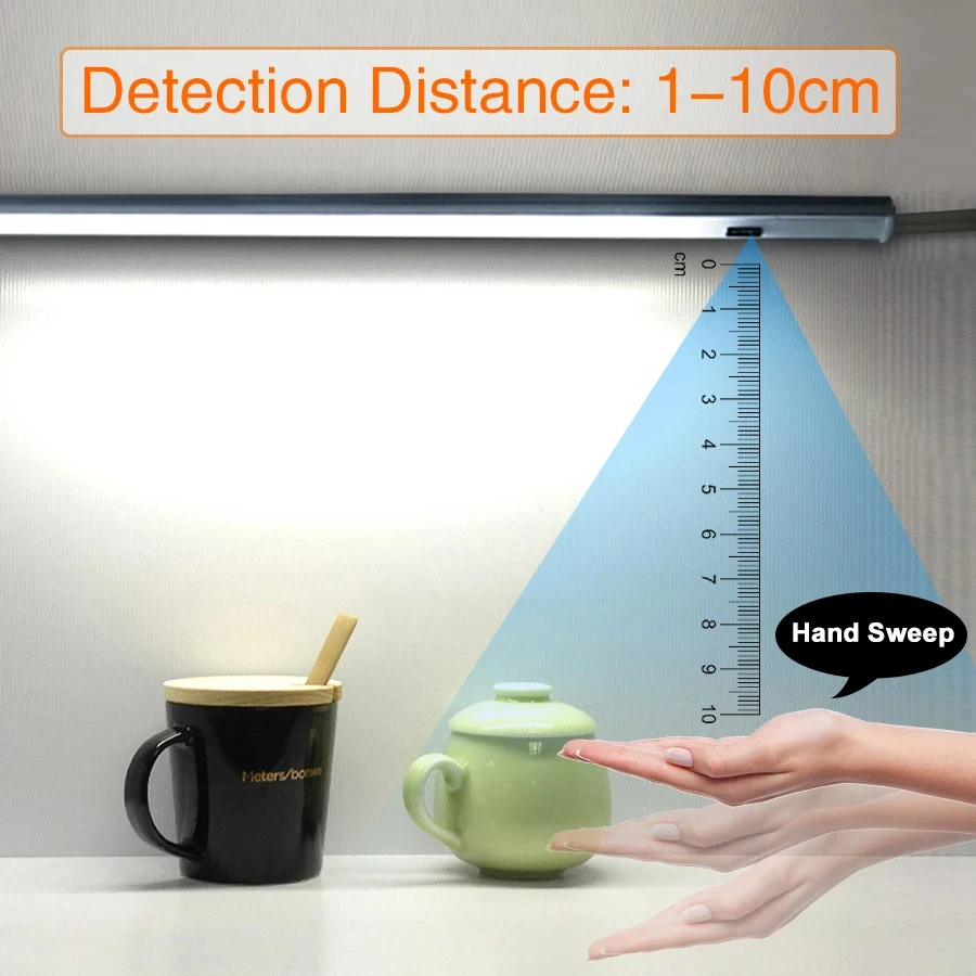 USB-переключатель для подметания рук 5 в постоянного тока 30/40/50 см 3 цвета