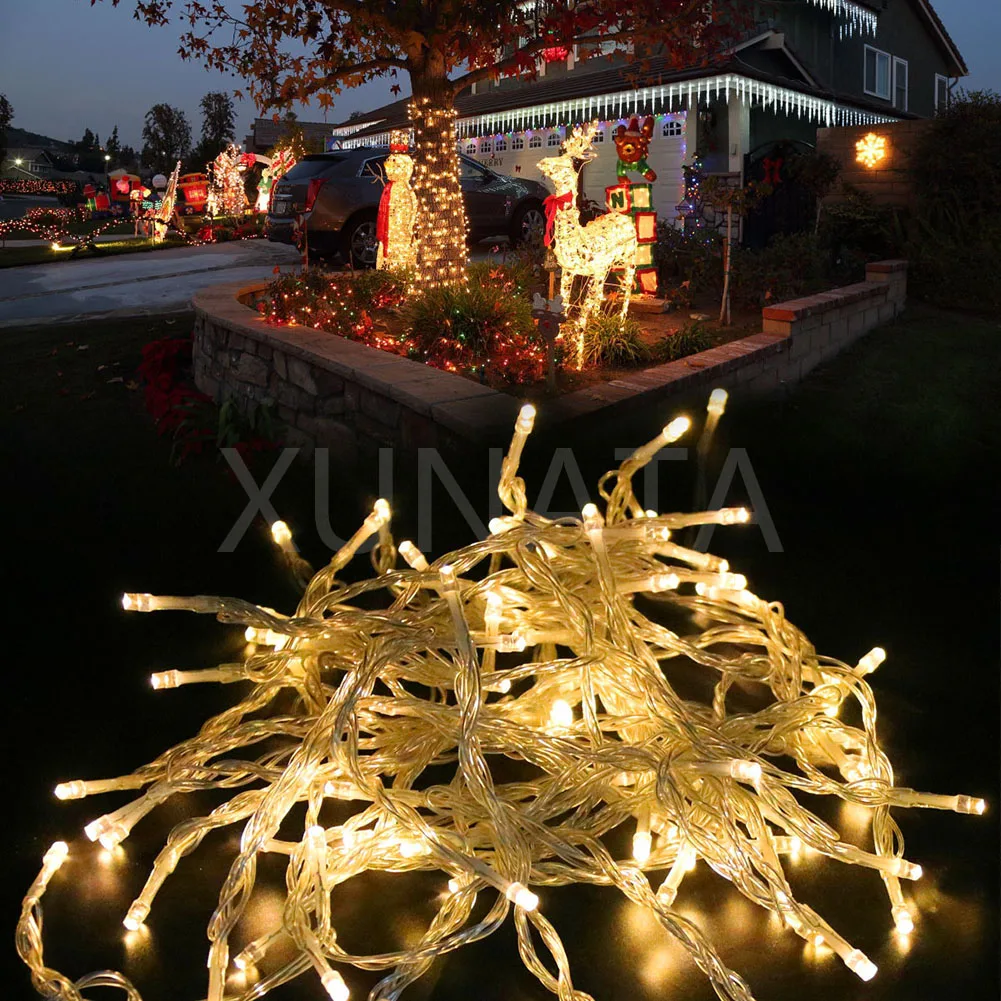 

Christmas Lights 2M 5M 10M Battery Powered Led String Fairy Lights Outdoor Garland Holiday Lighting For Wedding Party Decor