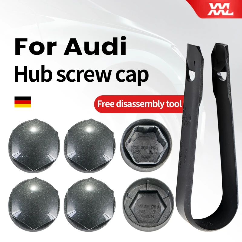 20pcs Wheel Nut Bolt Head Cover Cap Protective Bolt Caps Exterior Decoration Protecting Bolt For Audi A3 A4 A6 A7 Q2 Q3 Q5 Q7