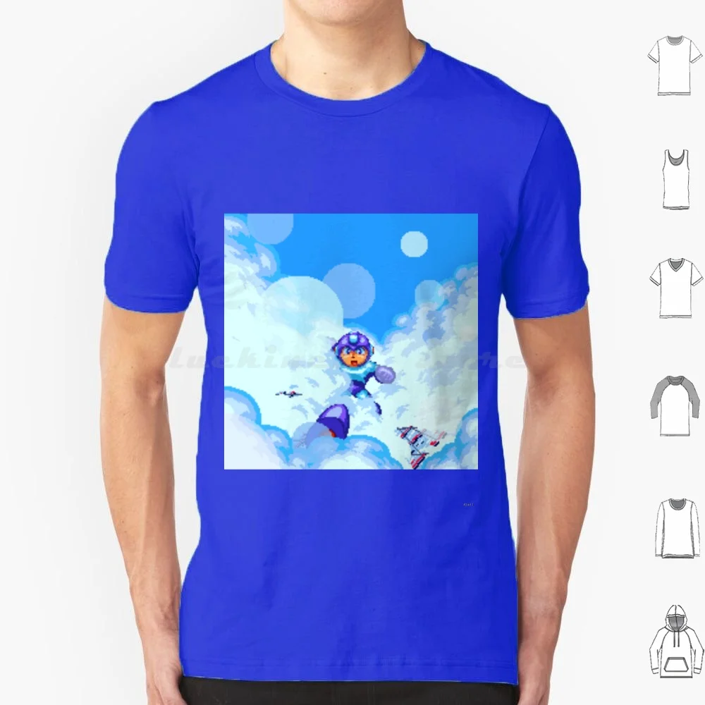 Фото Футболка Megaman 2 Air Man Stage 6xl, хлопковая крутая футболка Megaman 2 Stage Select Megaman 2 Rockman 2 Rockman Megaman Mega Man №1