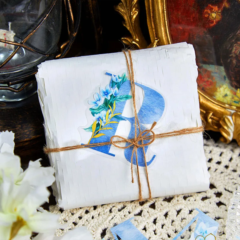 10 шт./1 лот кавайные канцелярские наклейки письмо из цветов дневник декоративные