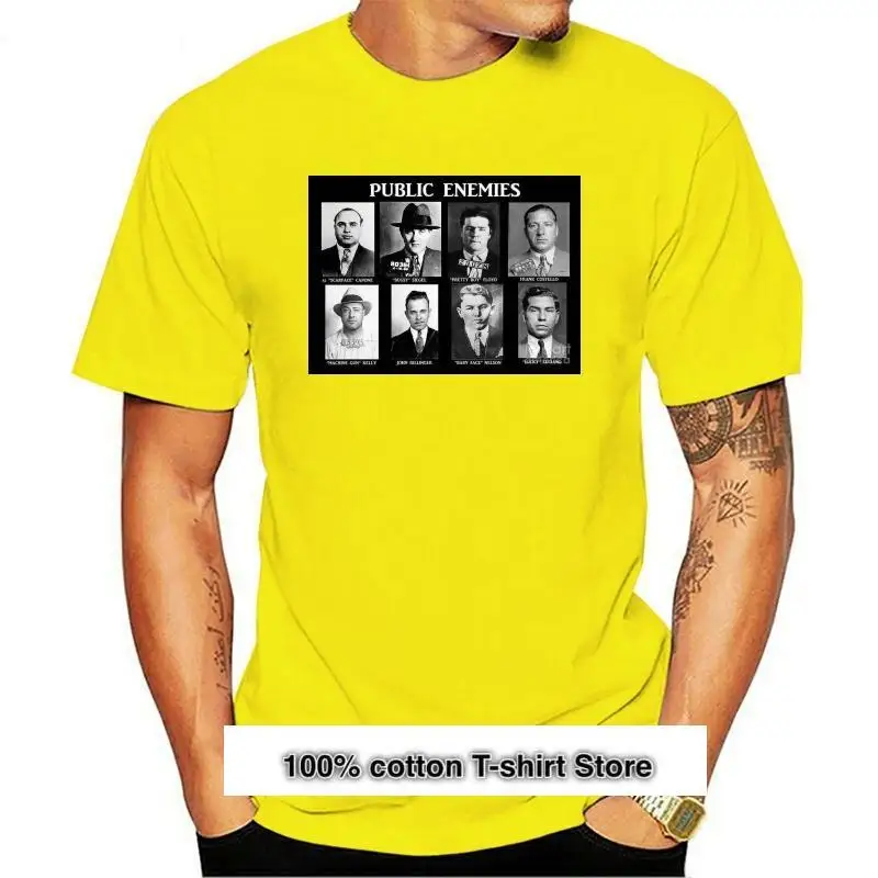 

Camiseta Al Capone Scarface para hombre, camisa de los Amigos del público, Col Rond, 010378