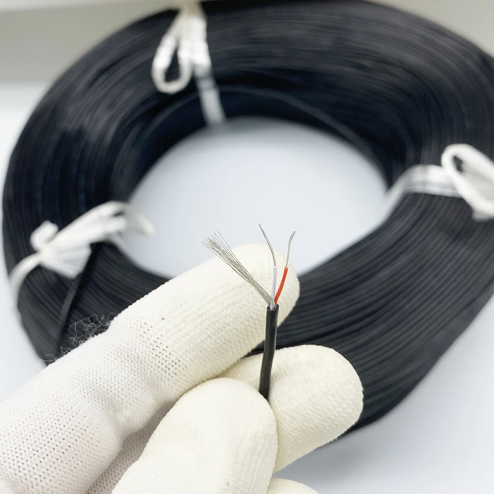 Сверхтонкий витой экранированный провод UL2851-32AWG 2 ядра 7/0 11TS луженый медный 300 В