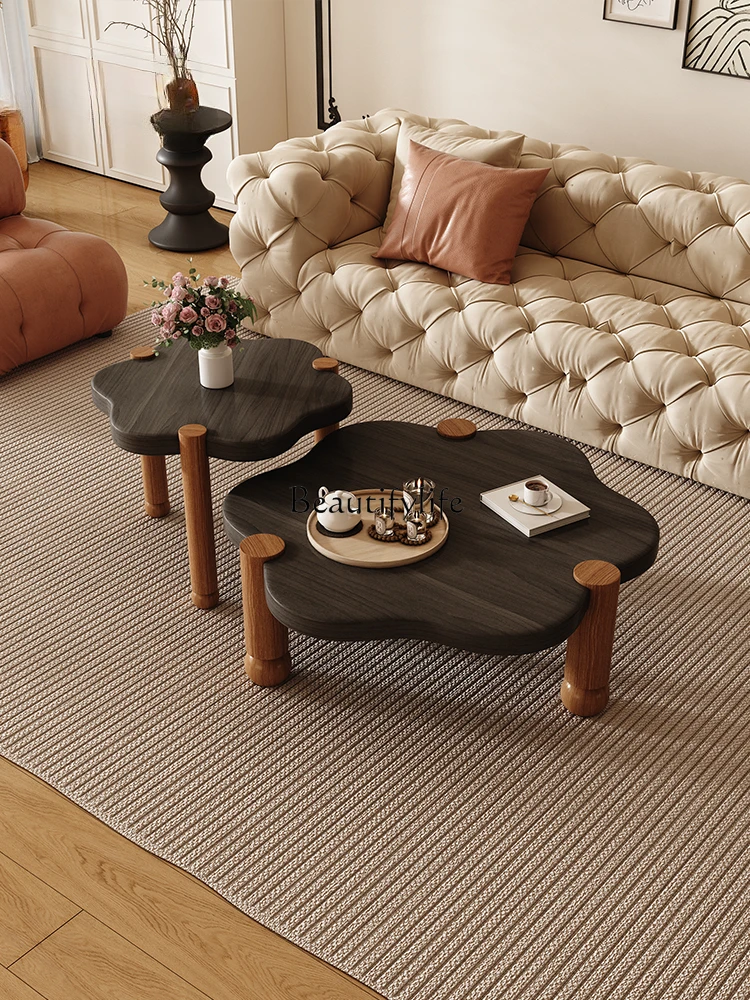 Средневековый ваби говорит кремовый ветер креативный журнальный столик с