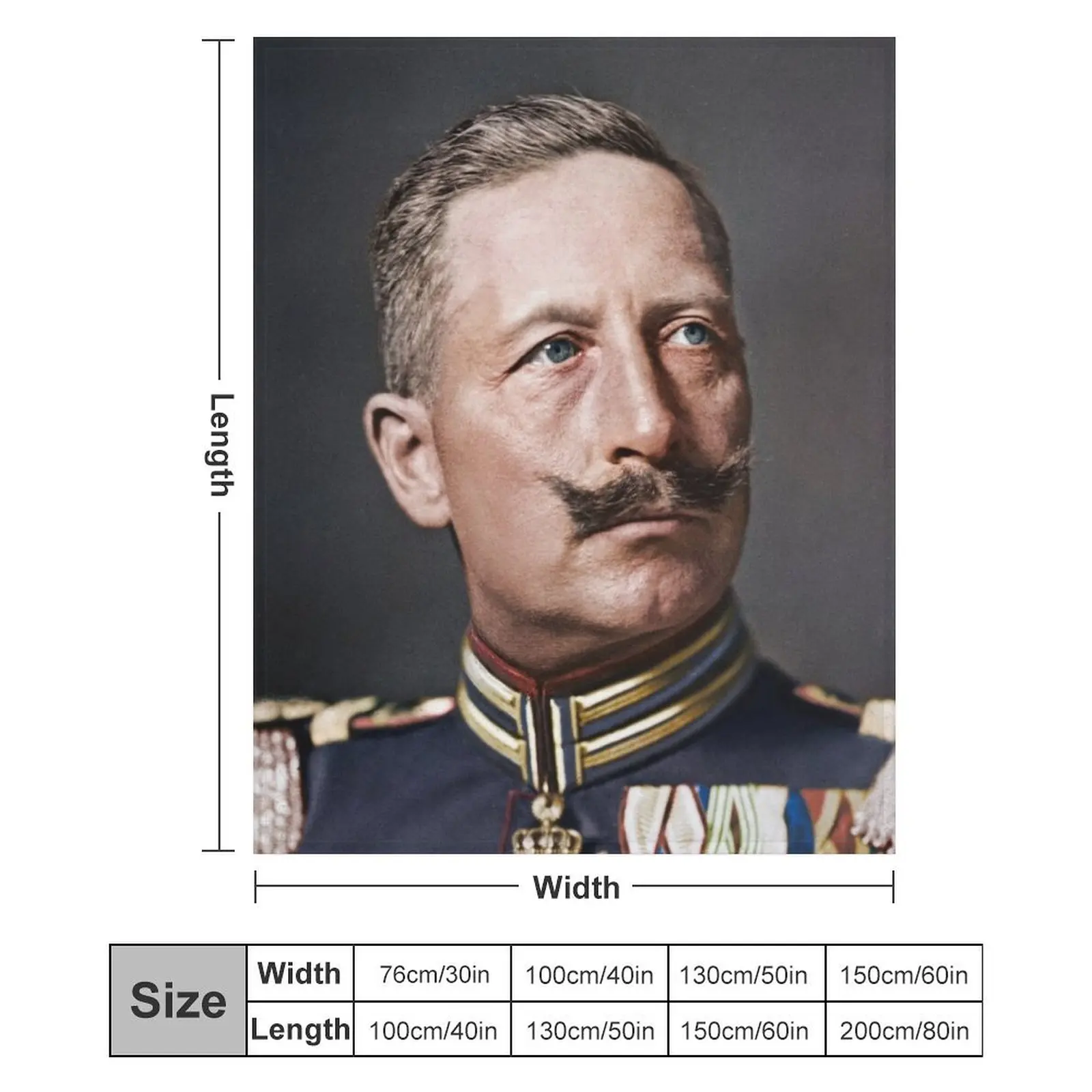 Plush одеяло Kaiser Wilhelm II 1908