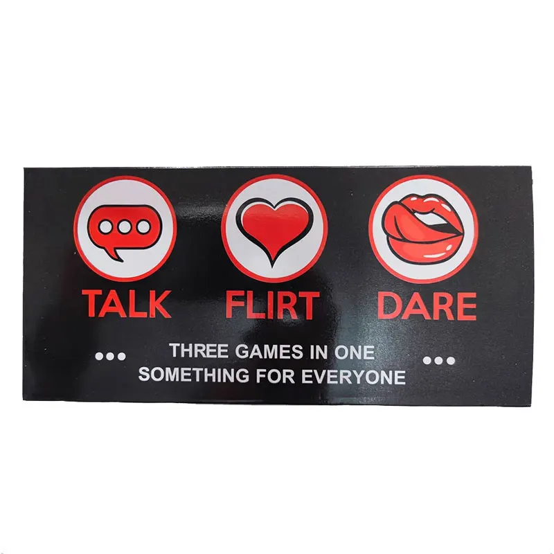 

Talk Flirt or Dare Temptation of Conversation Great Adventure Be Courting Board Games All English Game Cards