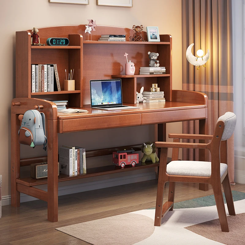 

Children Minimalist Desk Drawers Ergonomic Aesthetic Writing Tables Painting Nordic Table Enfant Avec Chaise Children Furniture