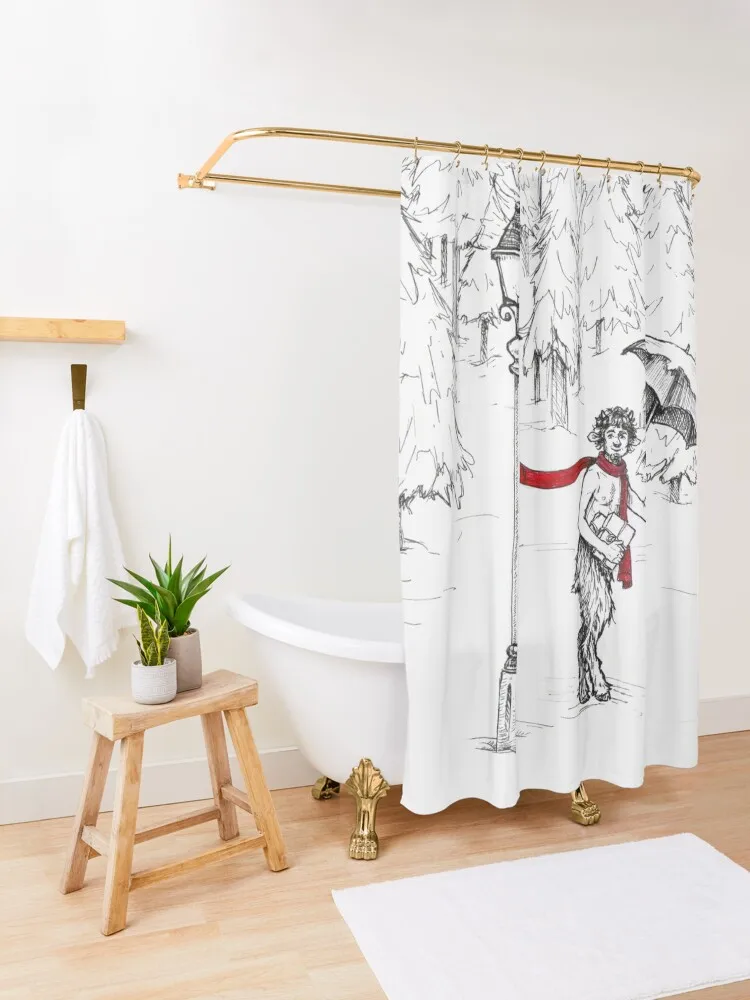 Лев ведьма и гардероб хроники Нарнии Mr. Tumnus Занавеска для душа Набор ванной