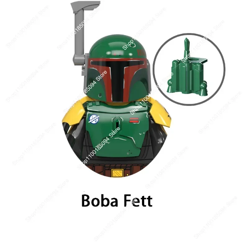 Горячие игрушки New Star Wars Darth Vader Boba Fett Ahsoka Mandalorians Rex Kylo Ren Maul Bricks obi Wan Мини-фигурки