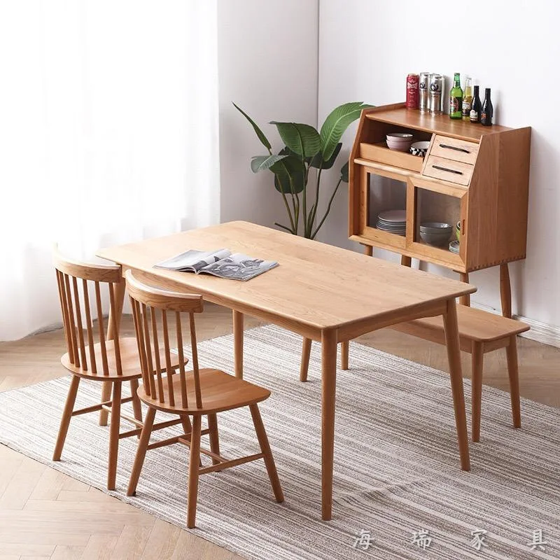 

236Nordic solid wood chair manufacturers direct for modern simple dining table chair combination creative chair oak Windsor ch