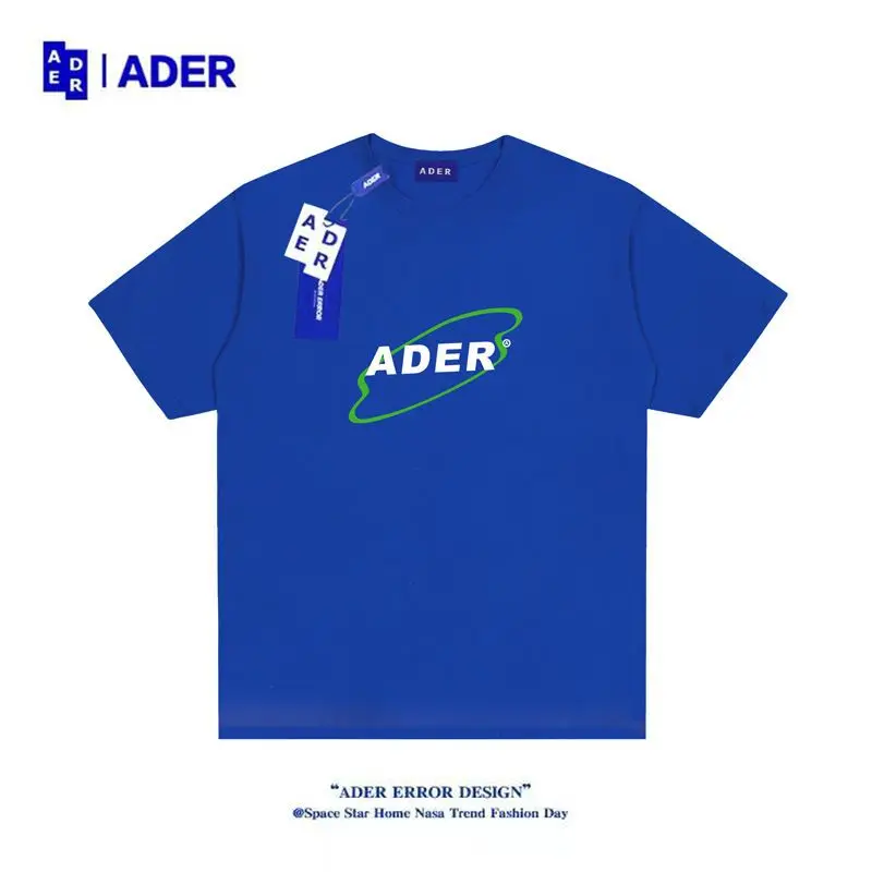 

ADER ERROR Letter Printing T-shirt Minority Design Short Sleeve Versatile Casual Half Sleeve Tees Couple Cotton Short Sleeve
