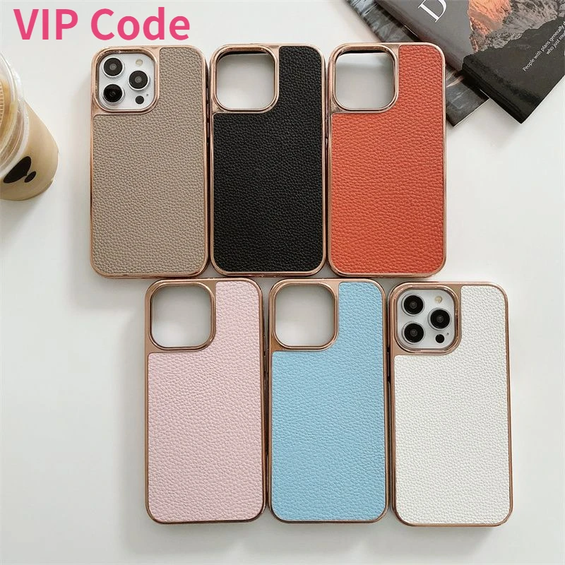 

Fashion Embossed Leather Phone Case for IPhone 14 Plus 13 12 11 Pro ProMax Luxury Classical Leather Phone Cover Shield