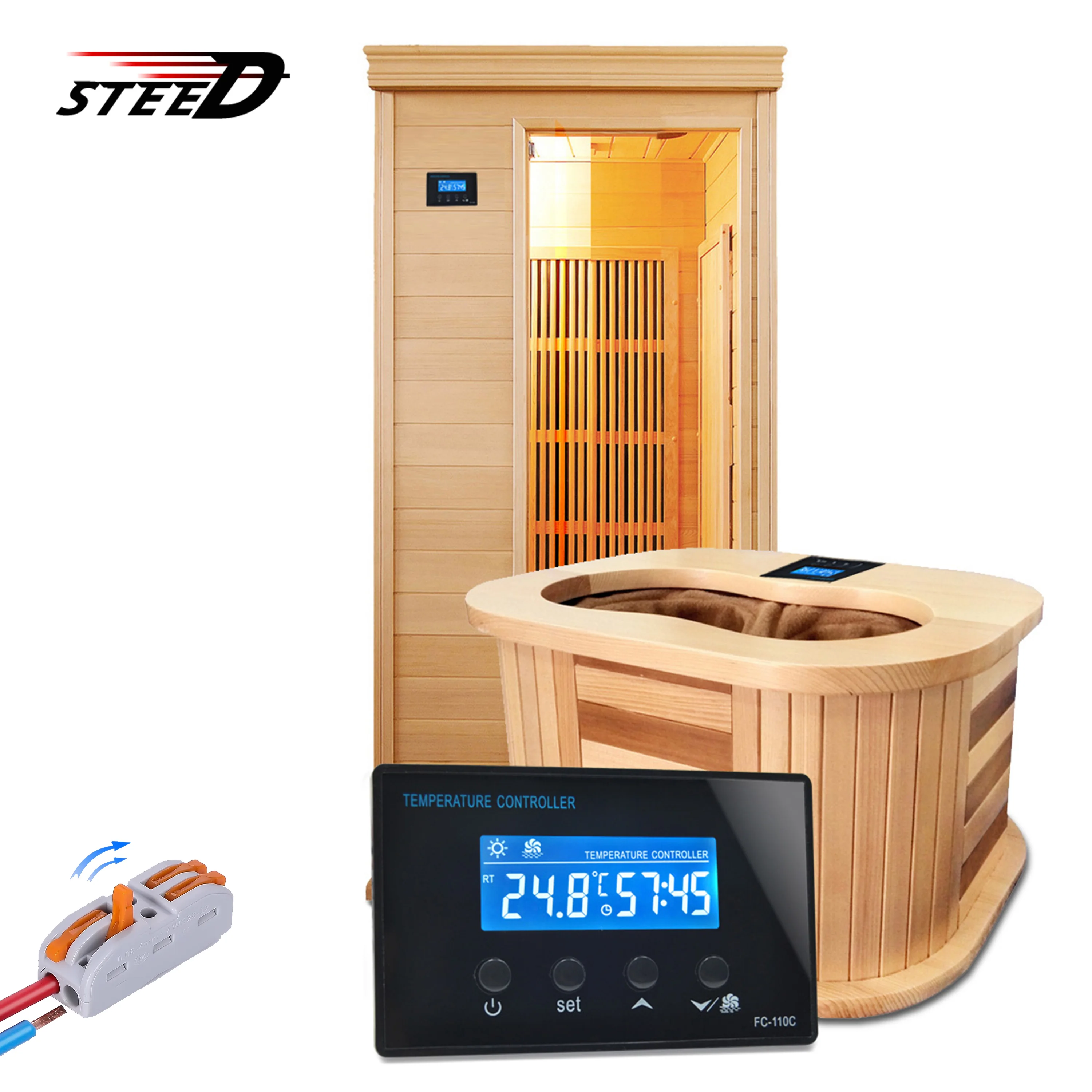 Термостат нагревательный 220 В/110 в 30 А для обратного отсчета течение 99 минут