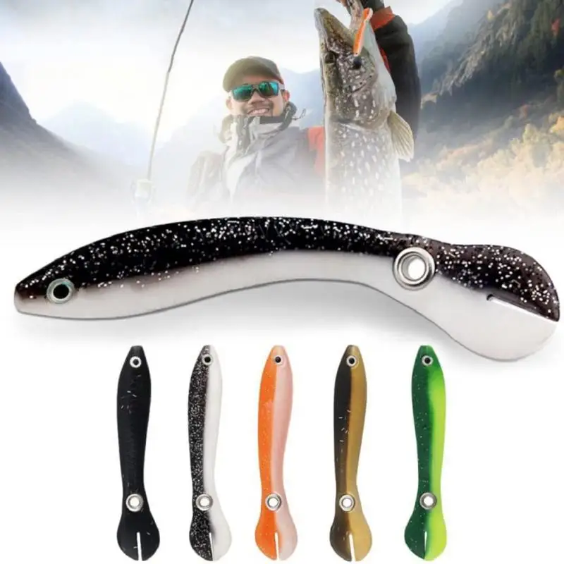 

5pcs Fishing Lures Soft Silicone Artificial Bait Predator Tackle for Pike and Bass obblers Carp Fishing Soft Lures Fishing New