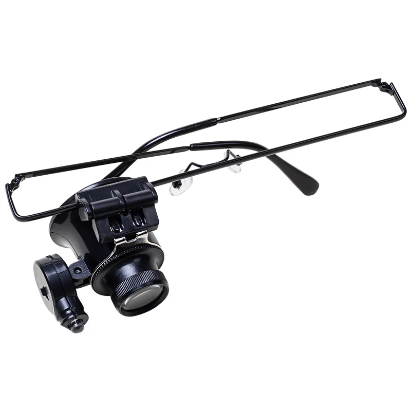 20X Magnifier Aluminum Alloy Watchmaker Magnifying Glass Jewelry Watch Repair Glass Lens Loupe Accessory