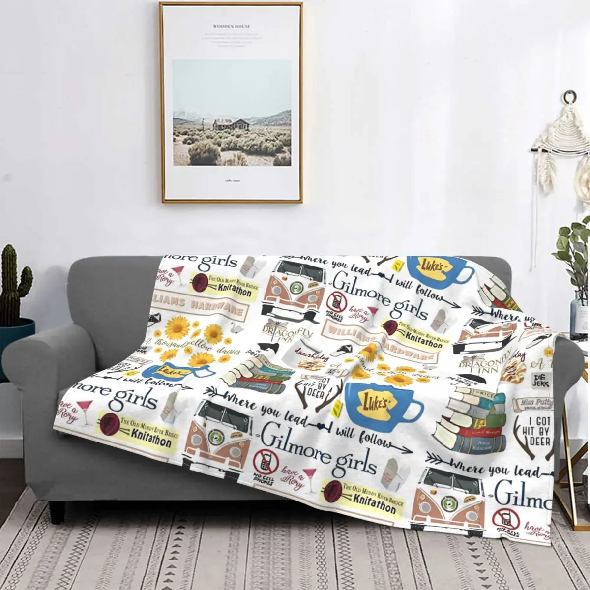 Пушистое одеяло Gilmore Girls I Drink Coffee Like Girl для ТВ дома отеля дивана покрывала