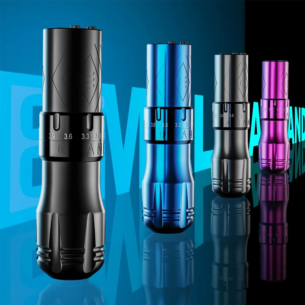 EMALLA GRAND беспроводная тату-ручка с 7 штрихами регулируемая 1800 мАч аккумуляторная