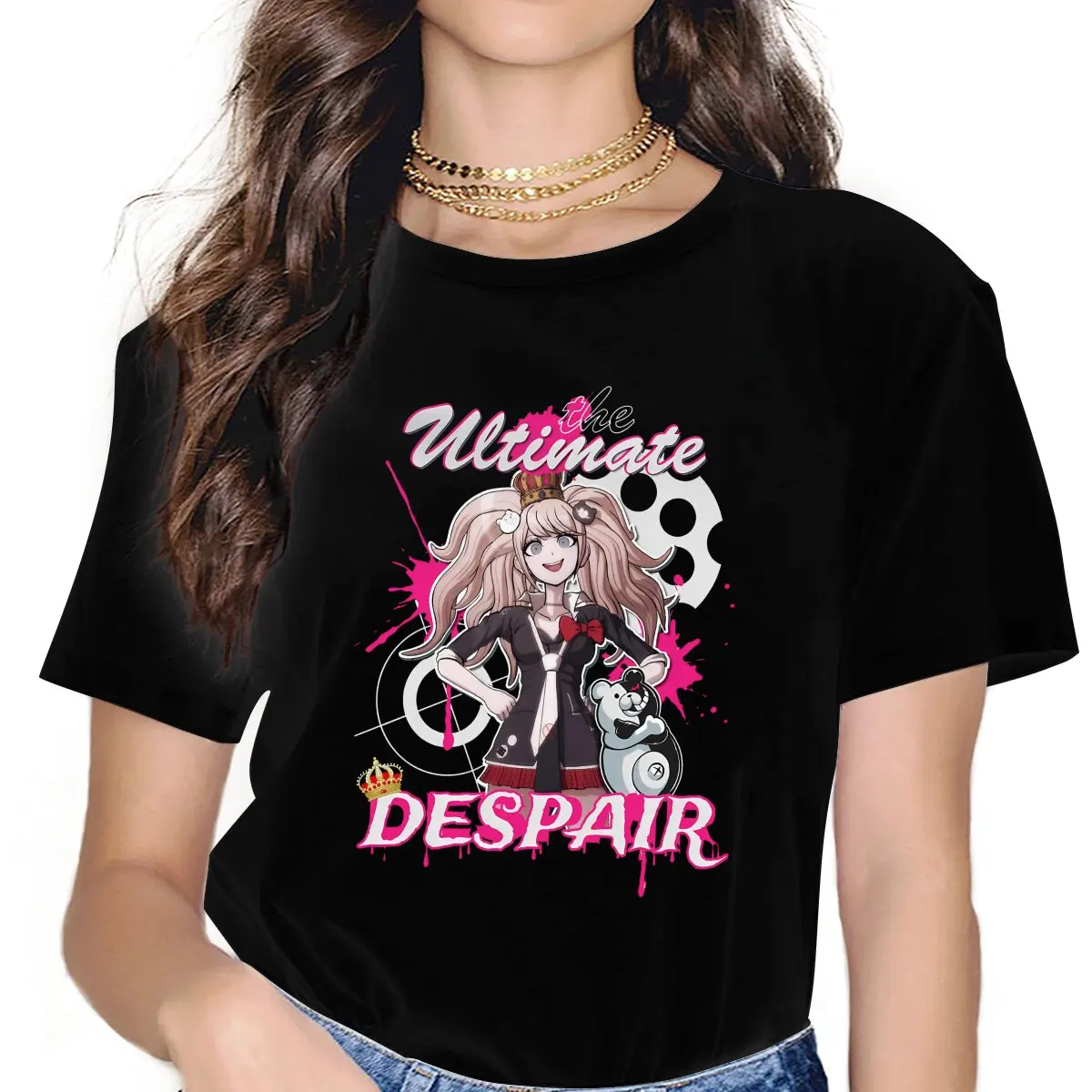 

Game Danganronpa Trigger Happy Havoc The Ultimate Despair Classic Tshirt Homme Women's Clothes Unisex Polyester Blusas T Shirt