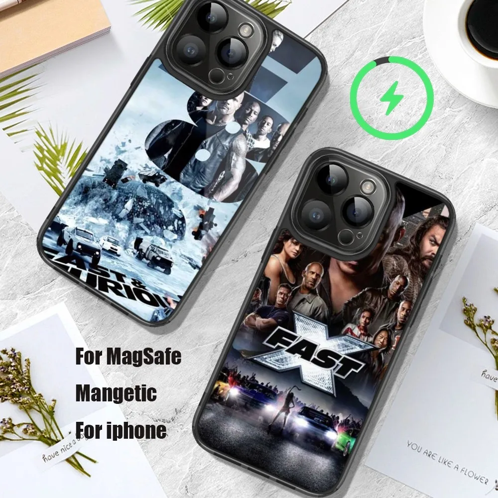 Чехол для телефона F-Форсаж фильм iPhone 11 12 13 14 15 Pro Max Plus Mini Magsafe Магнитный чехол