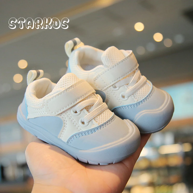 Protective Toe Cap Sneakers Baby 2022 Autumn New Outdoor Tennis Toddler Kids Unisex Shoes Infant Footwear 16-25