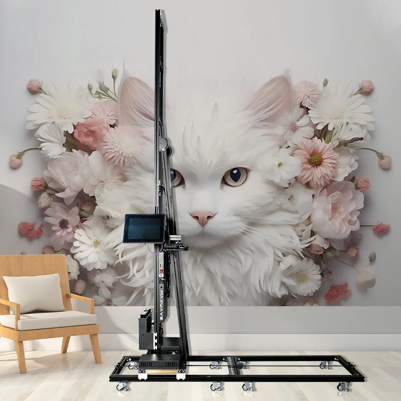 Мини портативный 3D принтер для стен CMYK + W настенная печать вертикальный бумажный