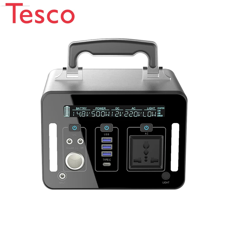 

Портативная уличная портативная электростанция на солнечной энергии, 500 Вт/ч