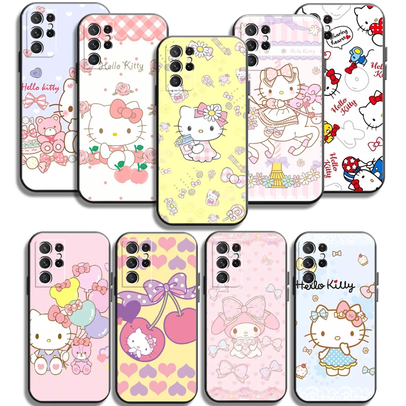 

Hello Kitty Cute Cat Phone Cases For Samsung Galaxy A31 A32 A51 A71 A52 A72 4G 5G A11 A21S A20 A22 4G Back Cover Carcasa Coque