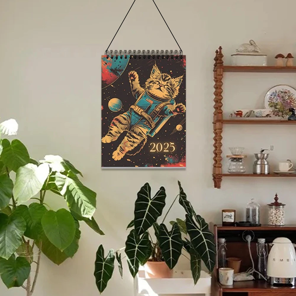 Милые кошки календарь на 2025 год забавный с кошками настенный ежемесячный