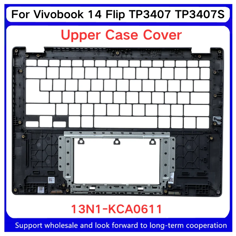 Фото Новые запчасти для Kailxuling Vivobook 14 Flip TP3407 TP3407S: корпус C, корпус D, рамка клавиатуры, нижняя крышка с подставкой для рук. №3