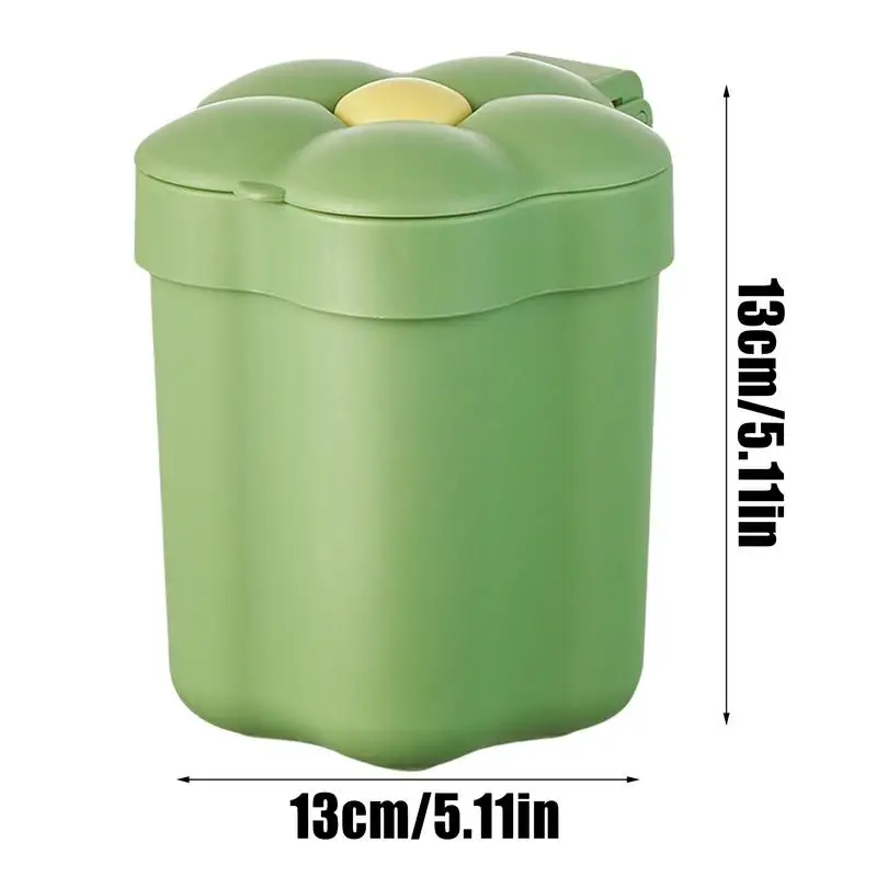 Настольный мусорный бак с крышкой цветочная столешница мусорное ведро для