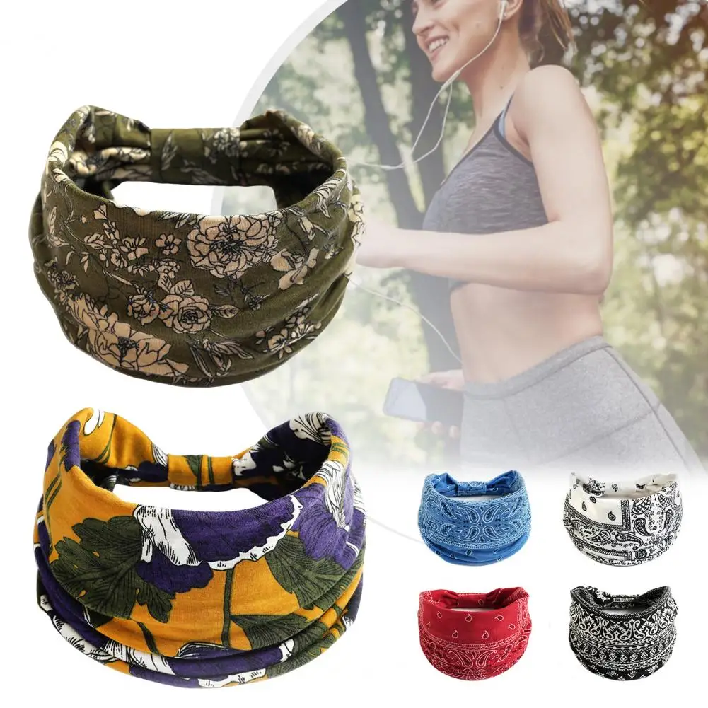 Stylish Bohemian Good Stretch Bandana Women Multi Styles Sweat Absorption | Headband