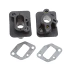 Набор для стрижки травы DRELD, комплект из 2 трубок с прокладкой для 1E40F-5, 44F-5, BC430, CG430, CG520, 43CC, 52CC, запчасти для кустореза, садовый инструмент