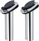 Морские аксессуары для лодок, 2 утопленных держателя для удочек 15 градусов, нержавеющая сталь