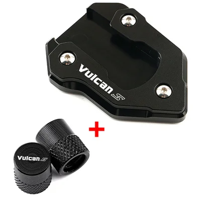 

Для Kawasaki Vulcans 650 Vulcan S 650 Vulcans 650 2015-2025 + боковая подставка для мотоцикла, увеличенная пластина, подставка и колпачки клапанов шин