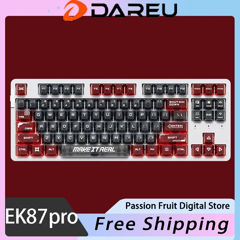 Механическая клавиатура Dareu EK87pro с Bluetooth три режима горячая переключение низкая