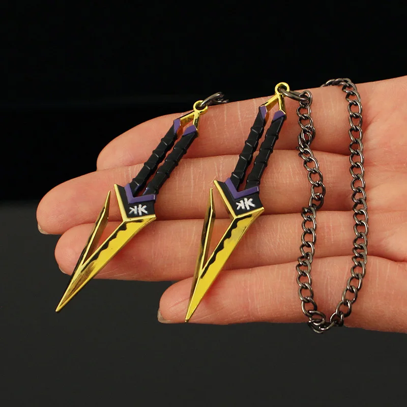 Цепочка-кулон для мужчин кулон 7 см в виде оружия мелки куронами ювелирные